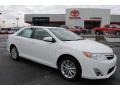 2014 Super White Toyota Camry Hybrid XLE  photo #1