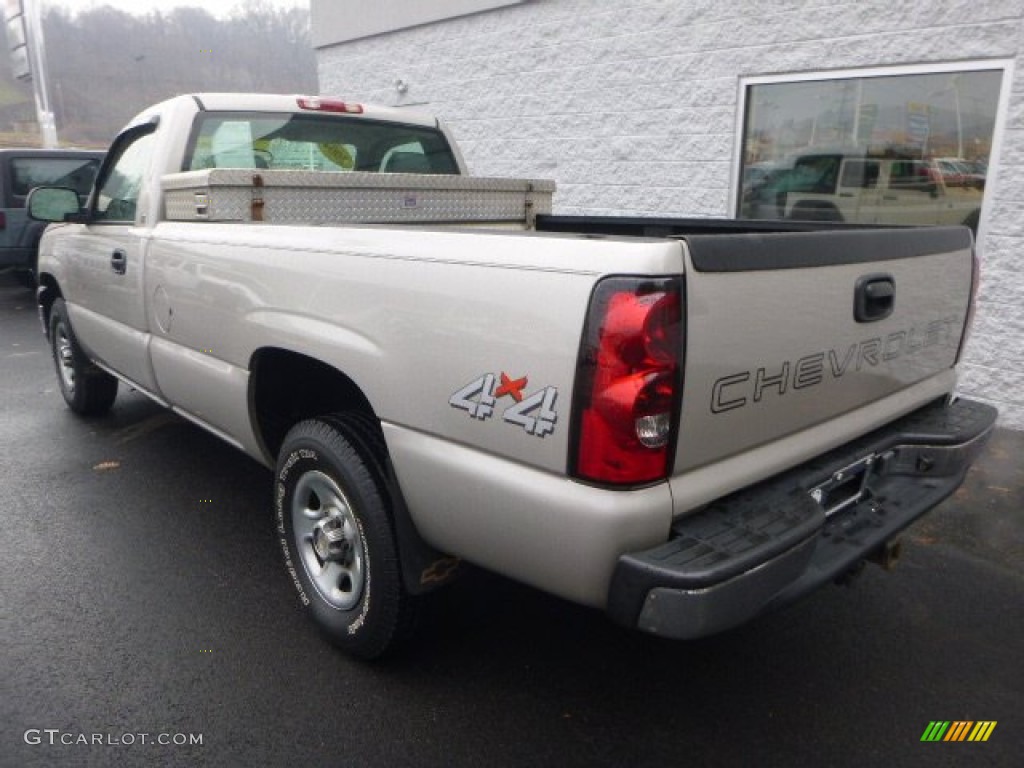 2004 Silverado 1500 Regular Cab 4x4 - Silver Birch Metallic / Dark Charcoal photo #3