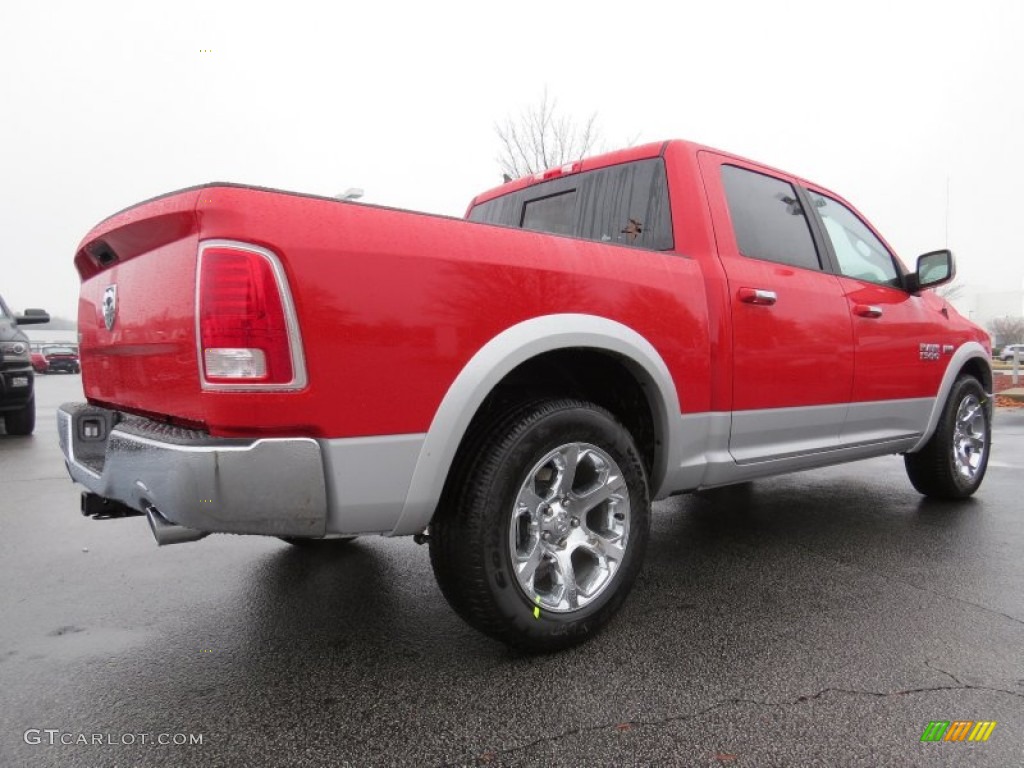 2014 1500 Laramie Crew Cab - Flame Red / Black photo #3