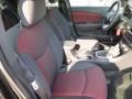 2014 Dodge Avenger Black/Red Interior Front Seat Photo