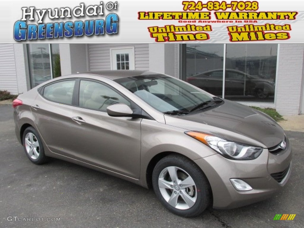 2013 Elantra GLS - Desert Bronze / Beige photo #1