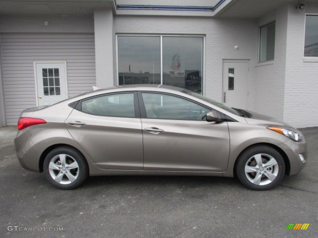 2013 Elantra GLS - Desert Bronze / Beige photo #2