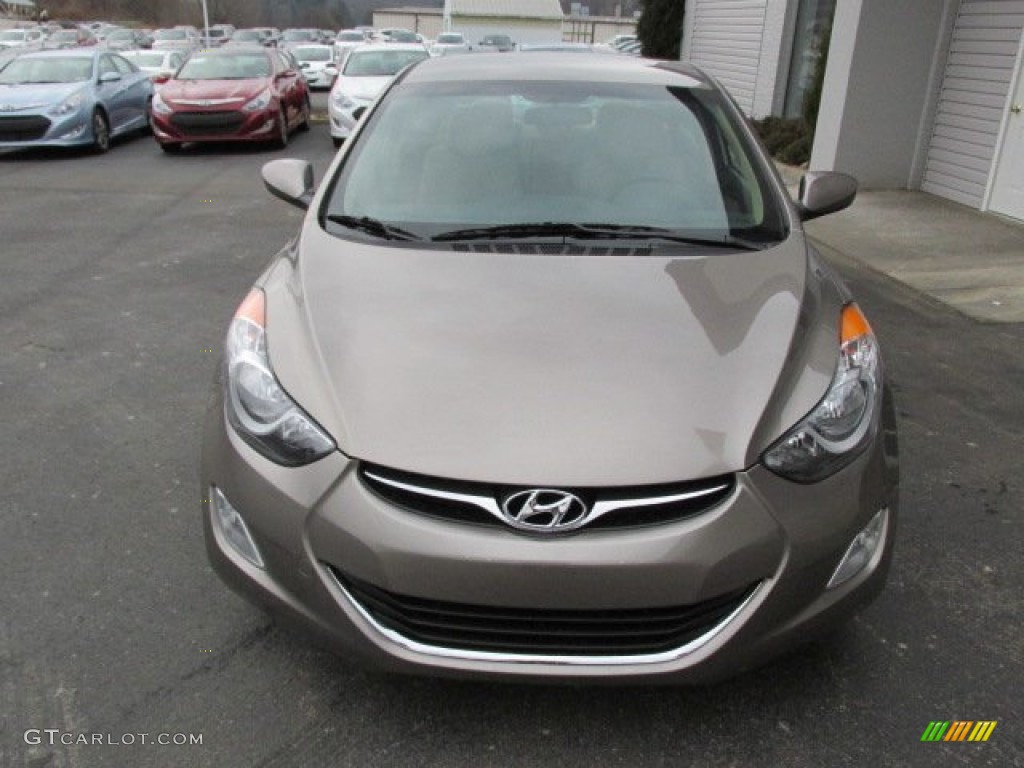 2013 Elantra GLS - Desert Bronze / Beige photo #4