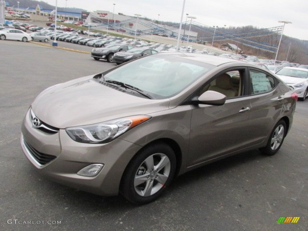 2013 Elantra GLS - Desert Bronze / Beige photo #5