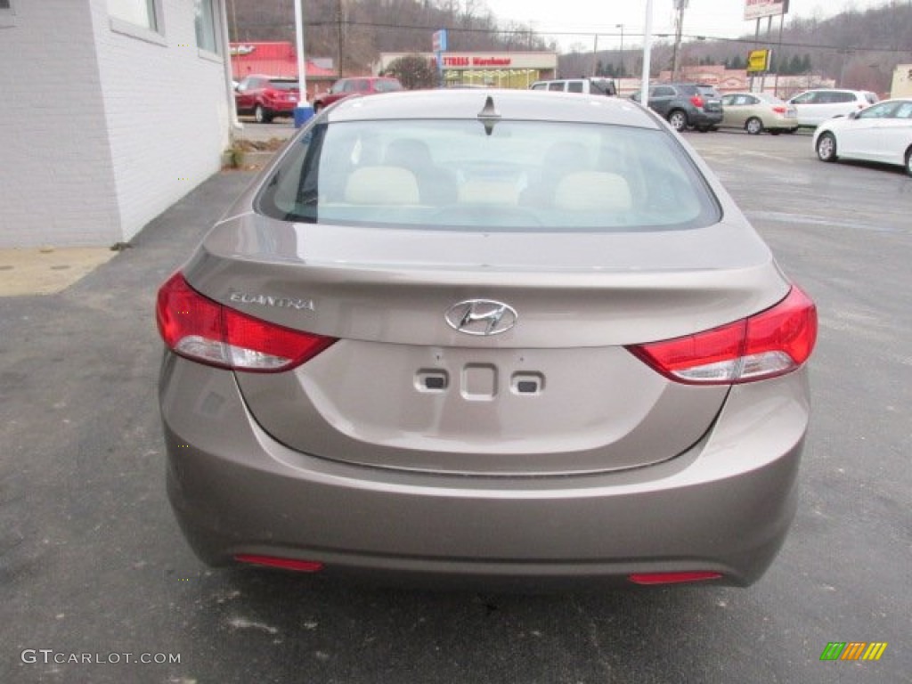 2013 Elantra GLS - Desert Bronze / Beige photo #6