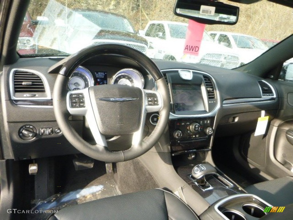2014 Chrysler 300 C AWD Black Dashboard Photo #88487066