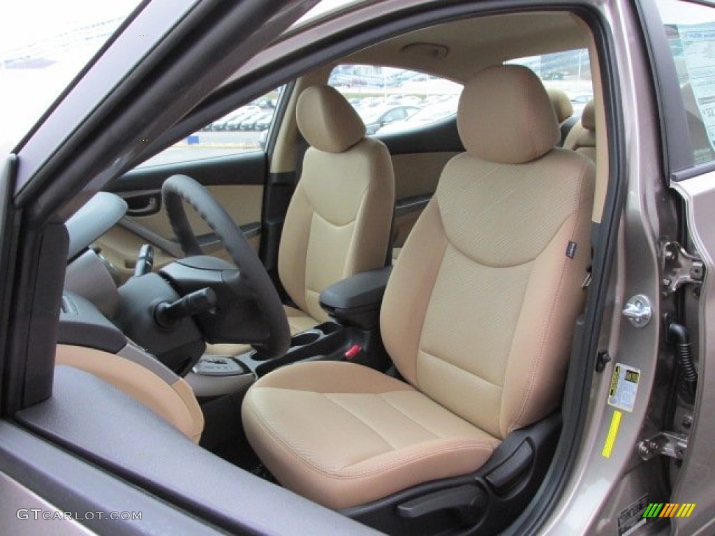 2013 Elantra GLS - Desert Bronze / Beige photo #9