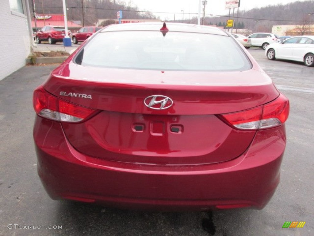 2013 Elantra GLS - Red / Beige photo #5