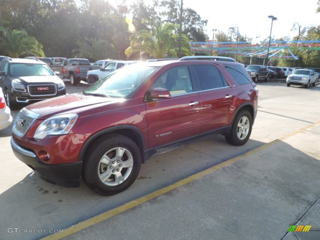 2008 Acadia SLT - Red Jewel / Light Titanium photo #5