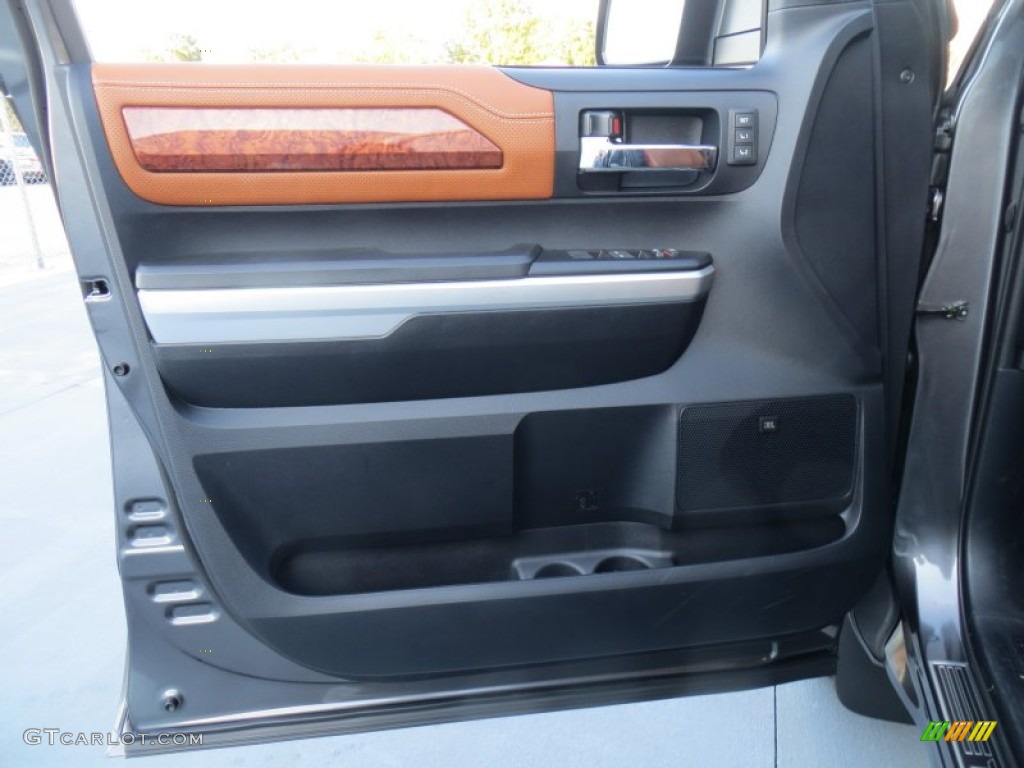 2014 Toyota Tundra 1794 Edition Crewmax 1794 Edition Premium Brown Door Panel Photo #88488677