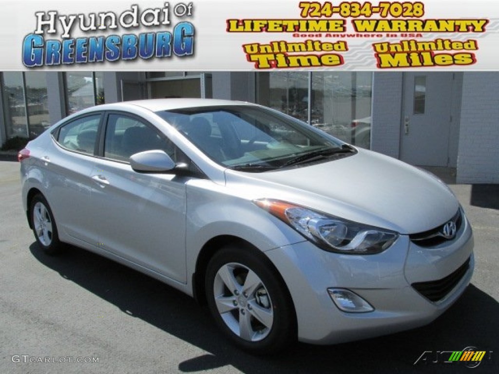 2013 Elantra GLS - Shimmering Air Silver / Gray photo #1