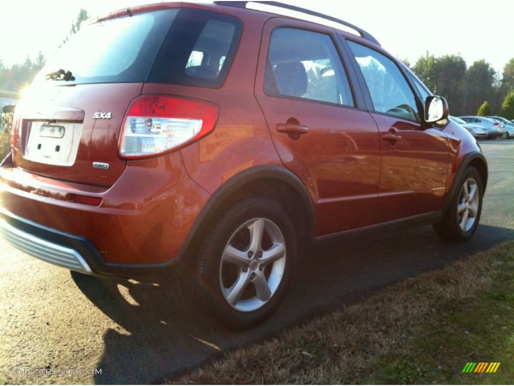 2009 SX4 Crossover AWD - Sunlight Copper Metallic / Black photo #4
