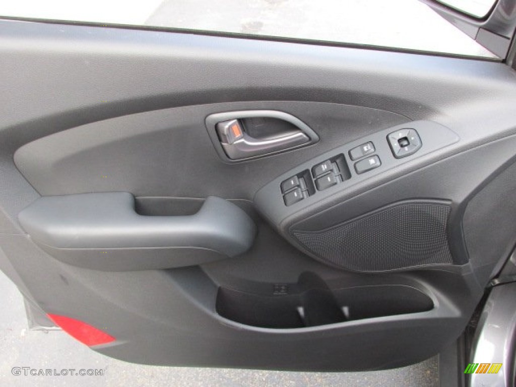 2014 Hyundai Tucson GLS Black Door Panel Photo #88489936