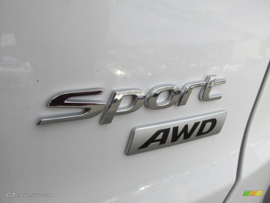 2014 Santa Fe Sport AWD - Frost White Pearl / Gray photo #8