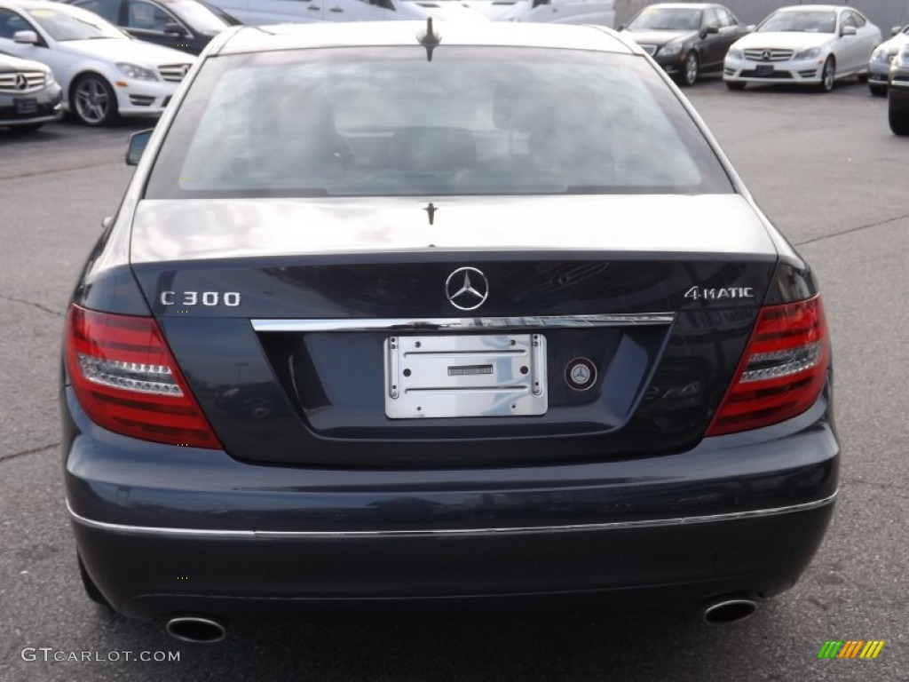 2013 C 300 4Matic Sport - Steel Grey Metallic / Black photo #4