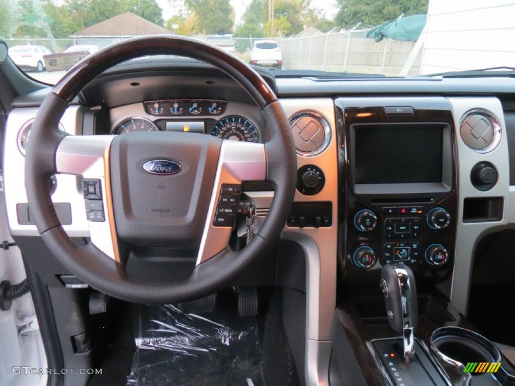 2014 Ford F150 Platinum SuperCrew 4x4 Platinum Unique Black Dashboard Photo #88491756