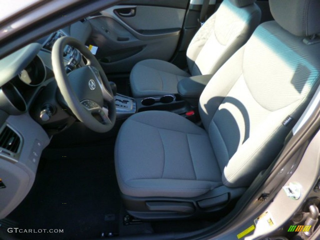 2013 Elantra GLS - Titanium Gray Metallic / Gray photo #14