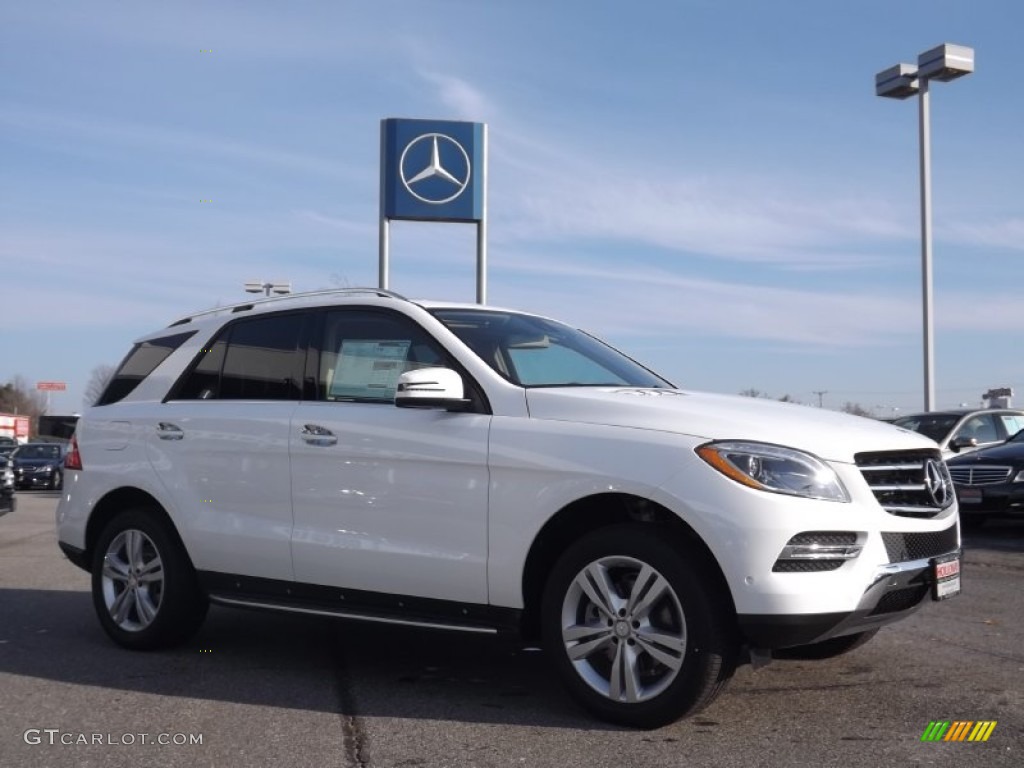 Polar White 2014 Mercedes-Benz ML 350 4Matic Exterior Photo #88492539