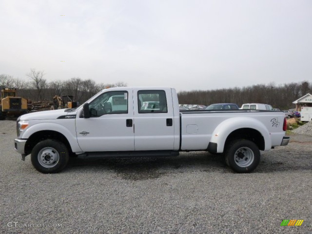 2014 F350 Super Duty XL Crew Cab 4x4 Dually - Oxford White / Steel photo #5