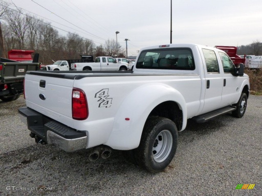2014 F350 Super Duty XL Crew Cab 4x4 Dually - Oxford White / Steel photo #8