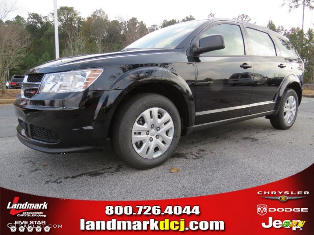 2014 Journey Amercian Value Package - Pitch Black / Black/Light Frost Beige photo #1