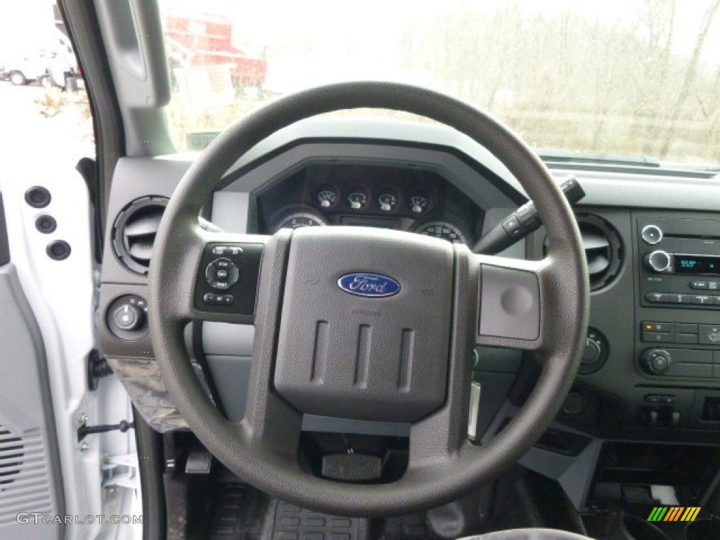 2014 F350 Super Duty XL Crew Cab 4x4 Dually - Oxford White / Steel photo #17