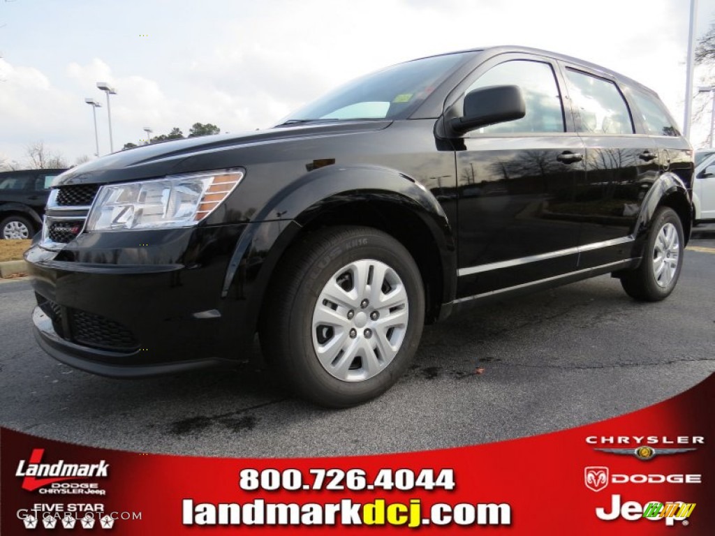 2014 Journey Amercian Value Package - Pitch Black / Black/Light Frost Beige photo #1