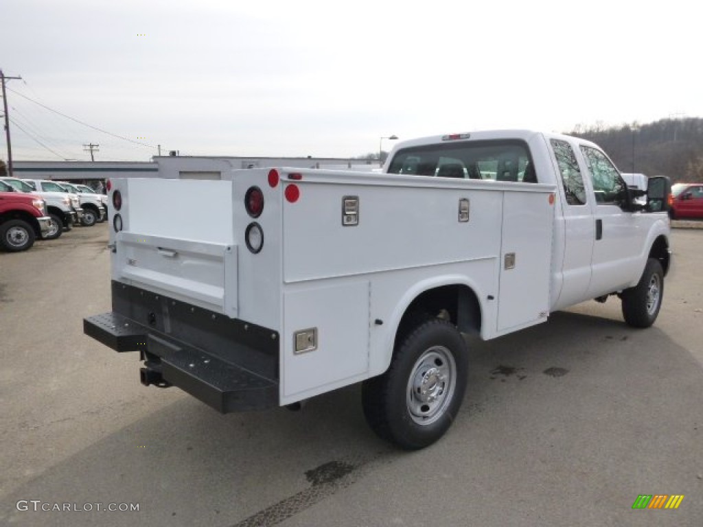 2014 F350 Super Duty XL SuperCab 4x4 Utility Truck - Oxford White / Steel photo #8