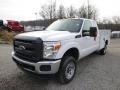 Oxford White - F350 Super Duty XL SuperCab 4x4 Utility Truck Photo No. 4