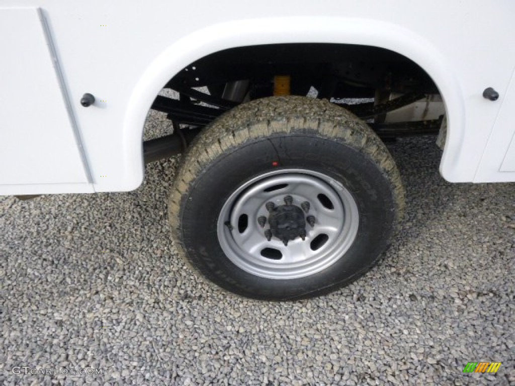 2014 F350 Super Duty XL SuperCab 4x4 Utility Truck - Oxford White / Steel photo #9