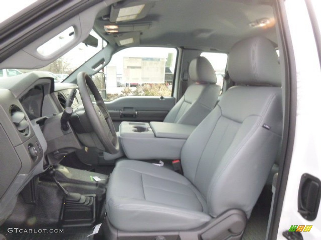 2014 F350 Super Duty XL SuperCab 4x4 Utility Truck - Oxford White / Steel photo #12