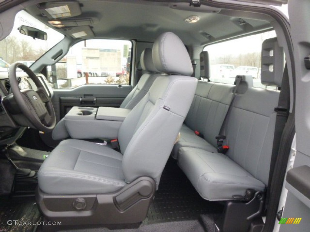 2014 F350 Super Duty XL SuperCab 4x4 Utility Truck - Oxford White / Steel photo #14