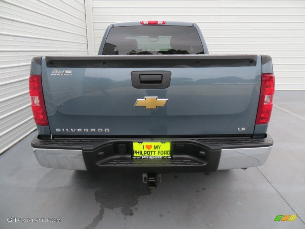 2009 Silverado 1500 LS Extended Cab 4x4 - Blue Granite Metallic / Dark Titanium photo #5