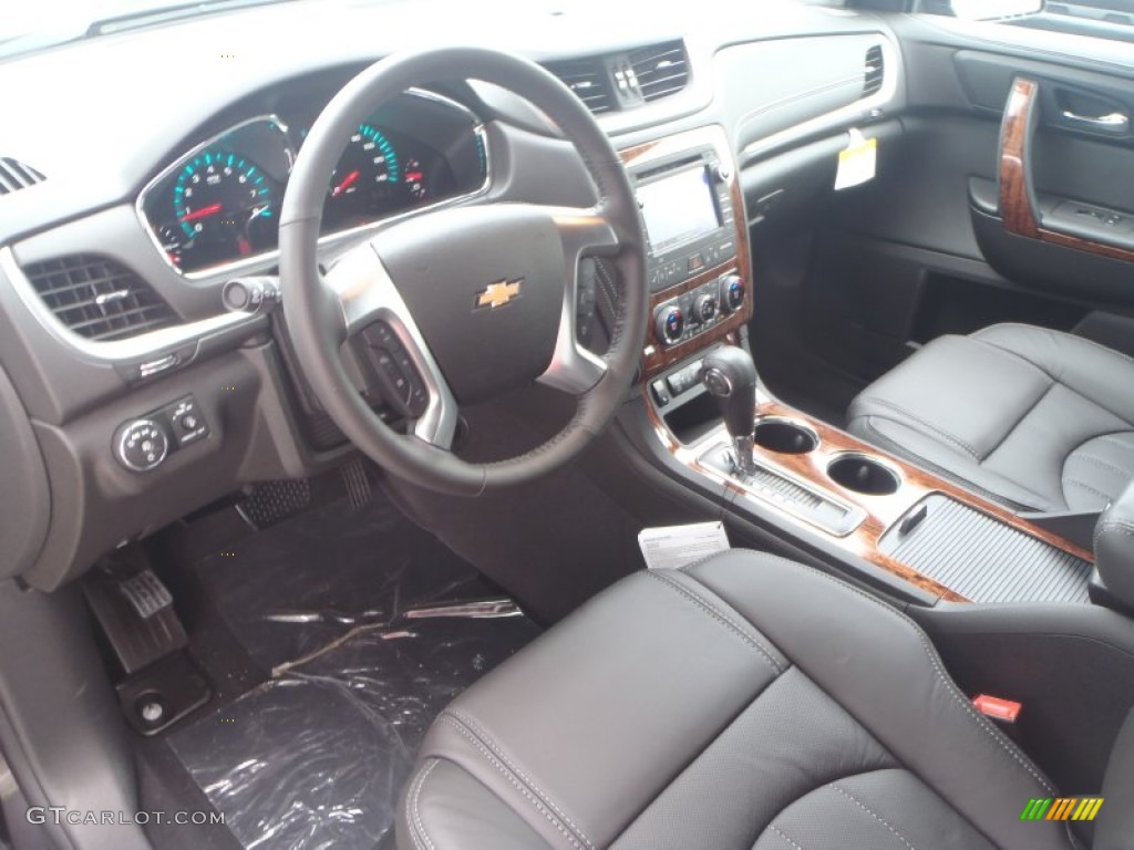 Ebony Interior 2014 Chevrolet Traverse LTZ Photo #88498908
