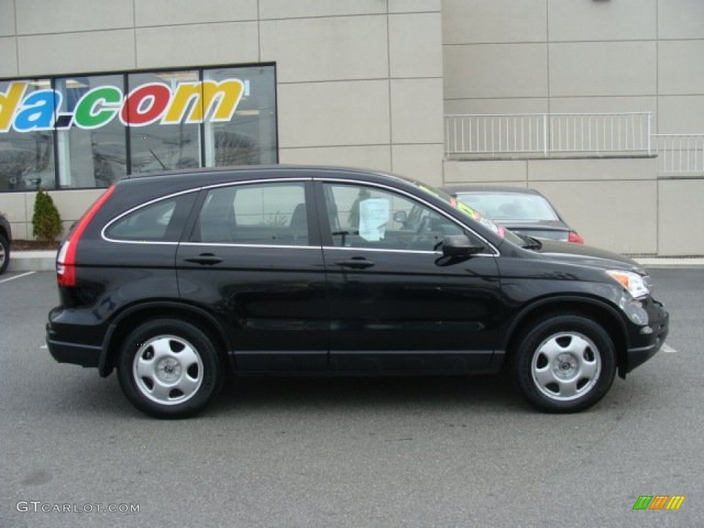 2011 CR-V LX 4WD - Crystal Black Pearl / Black photo #3