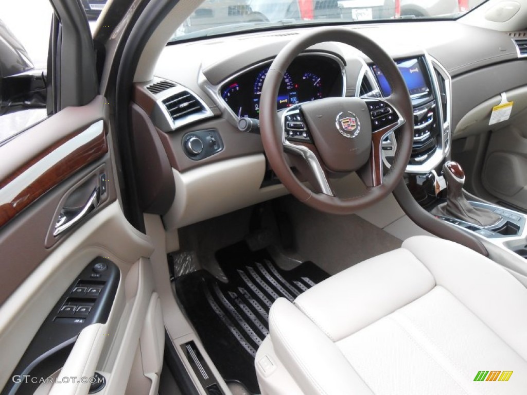Shale/Brownstone Interior 2014 Cadillac SRX Luxury AWD Photo #88500594