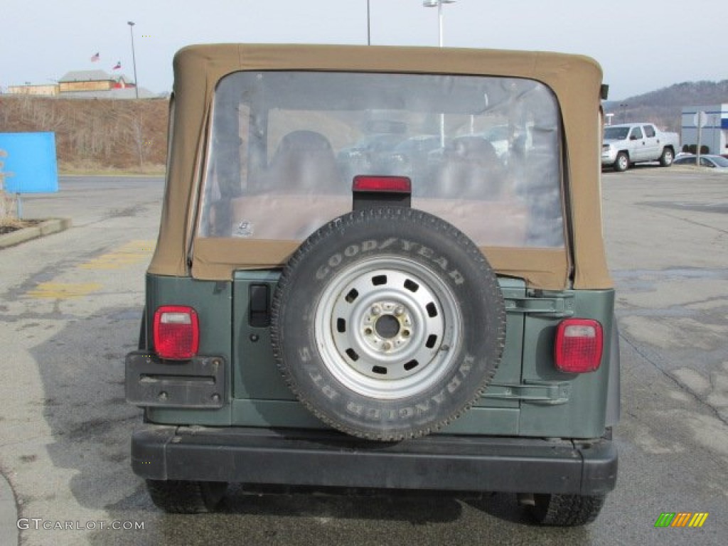 2000 Wrangler SE 4x4 - Medium Fern Green Pearl / Camel photo #7