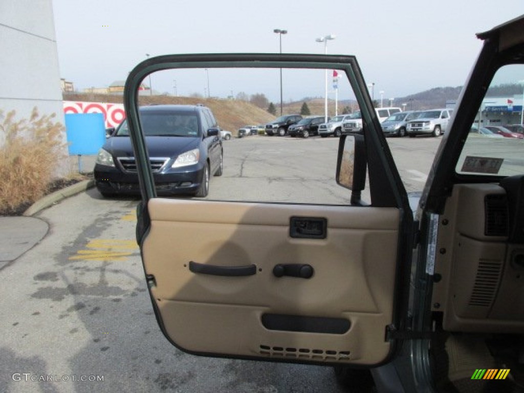 2000 Wrangler SE 4x4 - Medium Fern Green Pearl / Camel photo #11