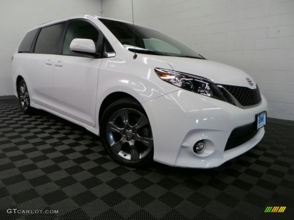 Super White Toyota Sienna