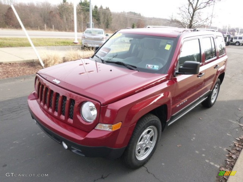 Deep Cherry Red Crystal Pearl 2012 Jeep Patriot Sport 4x4 Exterior Photo #88501899