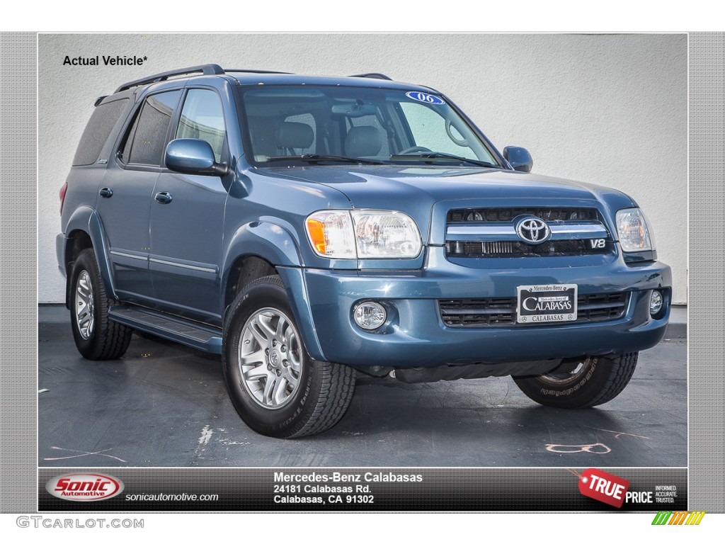 2006 Sequoia Limited - Bluesteel Mica / Taupe photo #1