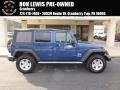 2009 Surf Blue Pearl Jeep Wrangler Unlimited X 4x4 #88493663