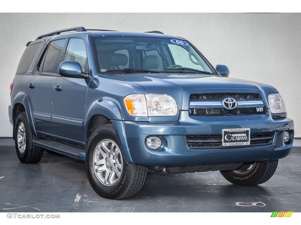 2006 Sequoia Limited - Bluesteel Mica / Taupe photo #11