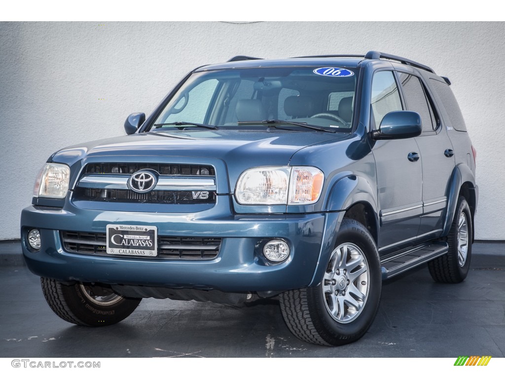 2006 Sequoia Limited - Bluesteel Mica / Taupe photo #12
