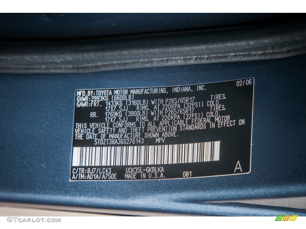 2006 Sequoia Limited - Bluesteel Mica / Taupe photo #18