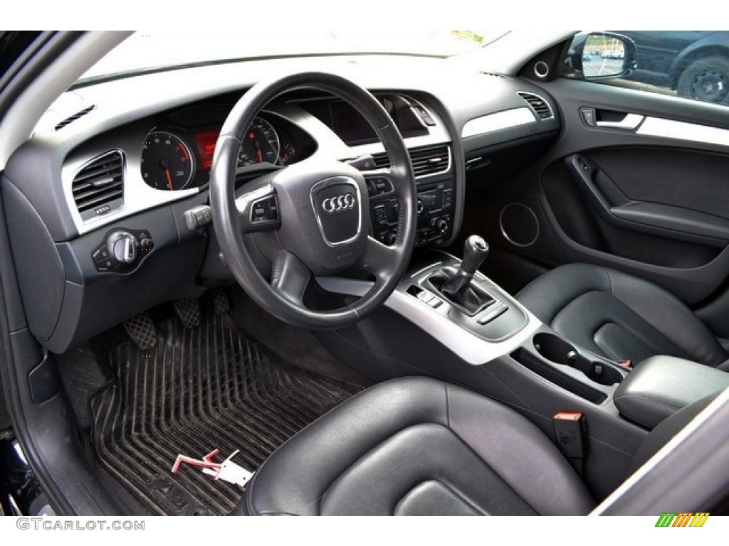 Black Interior 2010 Audi A4 2.0T quattro Sedan Photo #88503111