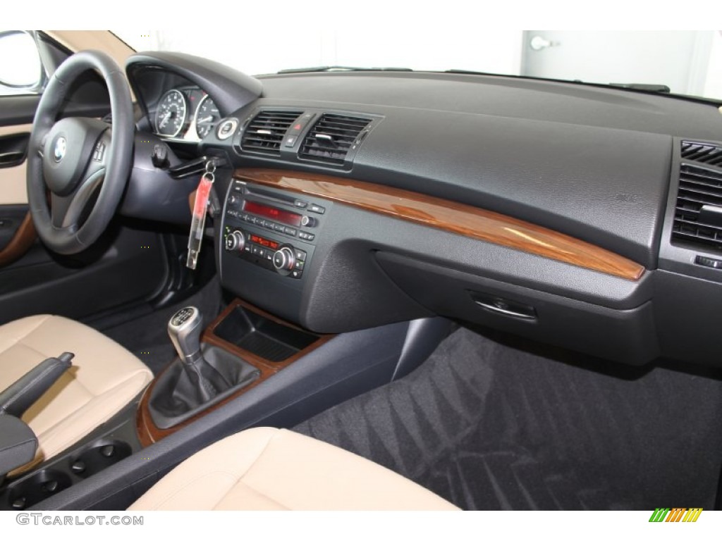 2010 1 Series 128i Coupe - Blue Water Metallic / Beige Boston Leather photo #27