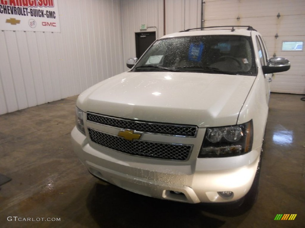 2014 Tahoe LTZ 4x4 - White Diamond Tricoat / Light Titanium/Dark Titanium photo #2