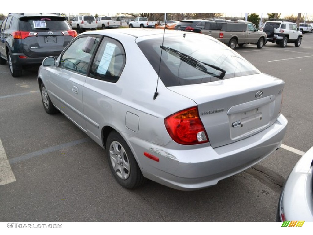 2005 Accent GLS Coupe - Silver Mist / Gray photo #3