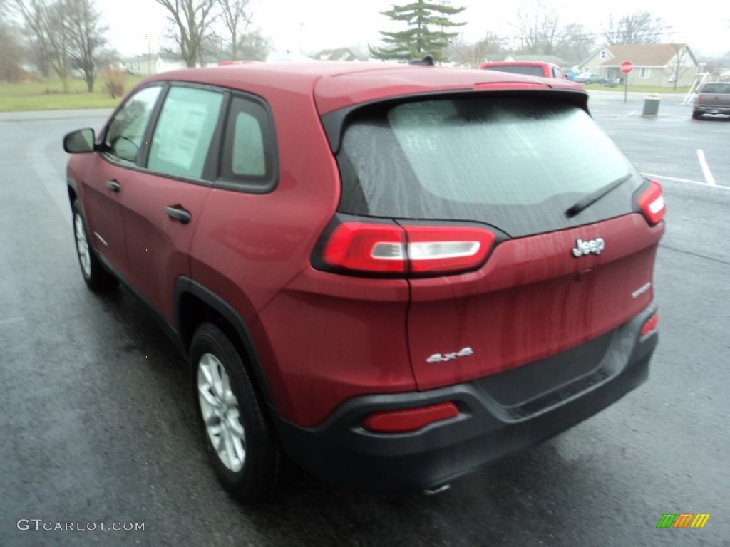 Deep Cherry Red Crystal Pearl 2014 Jeep Cherokee Sport 4x4 Exterior Photo #88506672